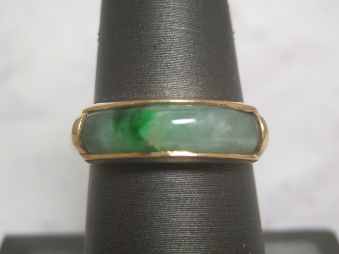 14k Gold Chinese Jade Ring (1 of 4)