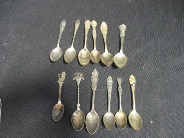 Sterling Souvenir Spoons: 3.33 OZT