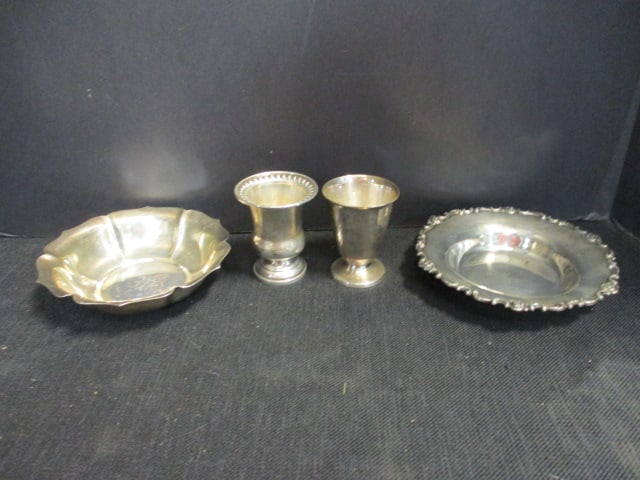 2 Sterling Bowls, Wallace Licquer Cup, & Weighted Licquer Cup (1 of 8)