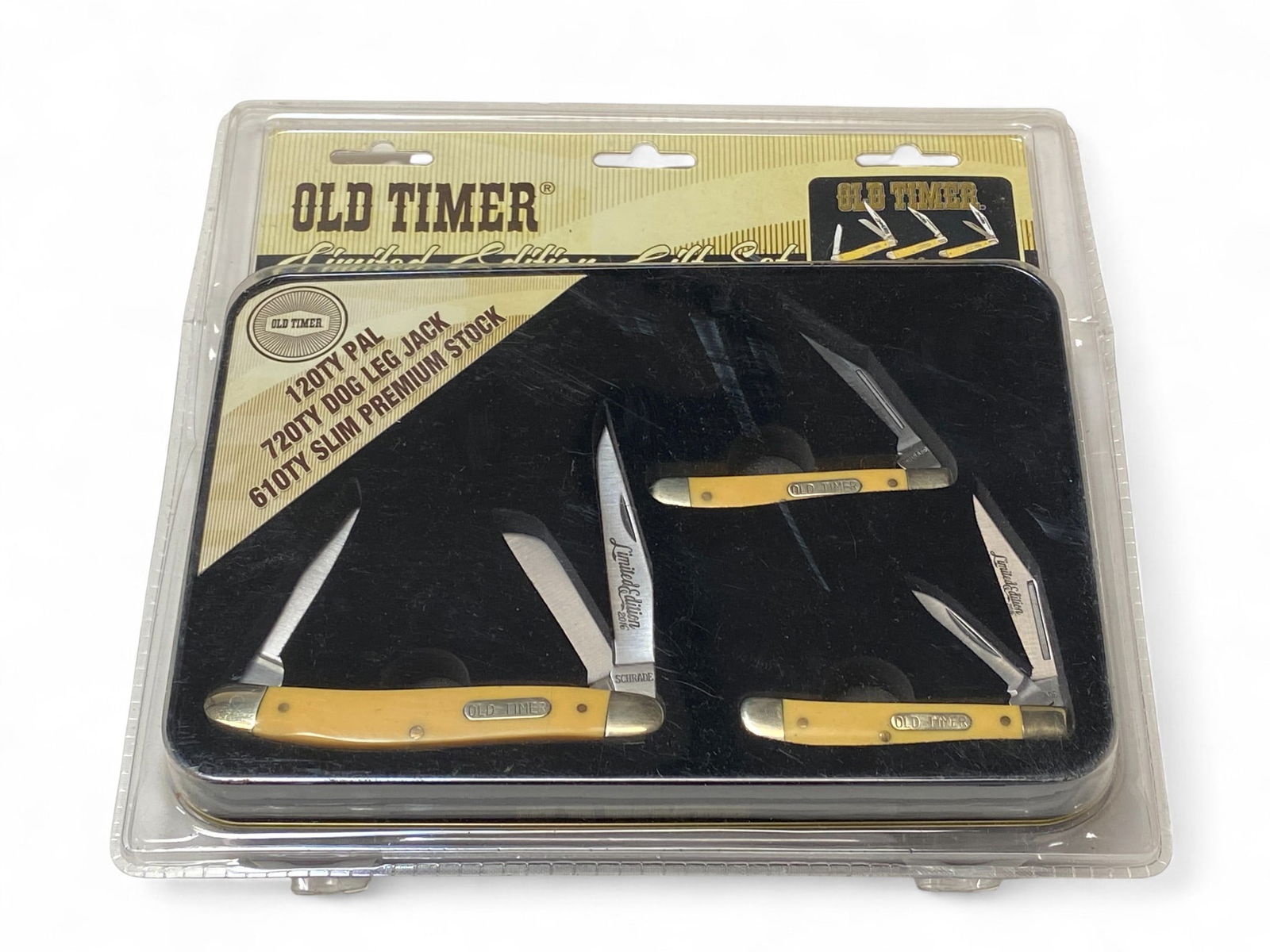 New Unopened Old Timer Limited Edition Gift Set of (3) Knives (1 of 4)