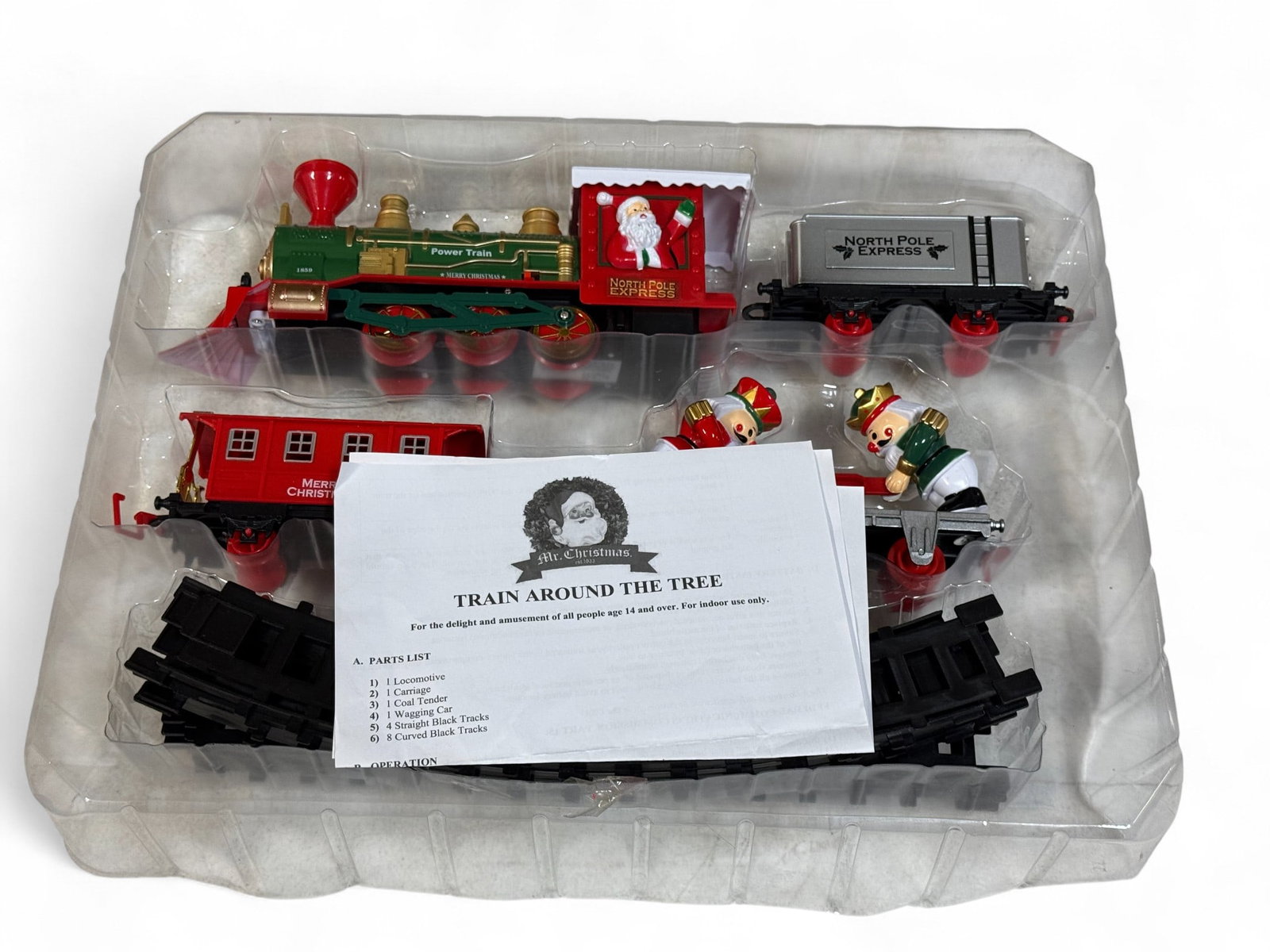 NIB Mr. Christmas Train Around The Tree: See photos.