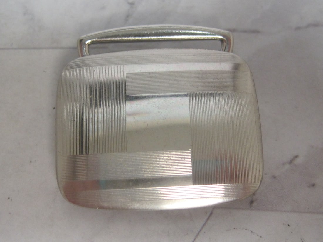 Sterling Silver Swank Belt Buckle: Weighs 21 grams
