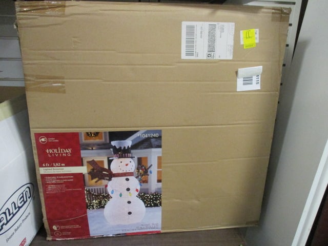Holiday Living 6 Ft. Lighted Snowman: Collapsible