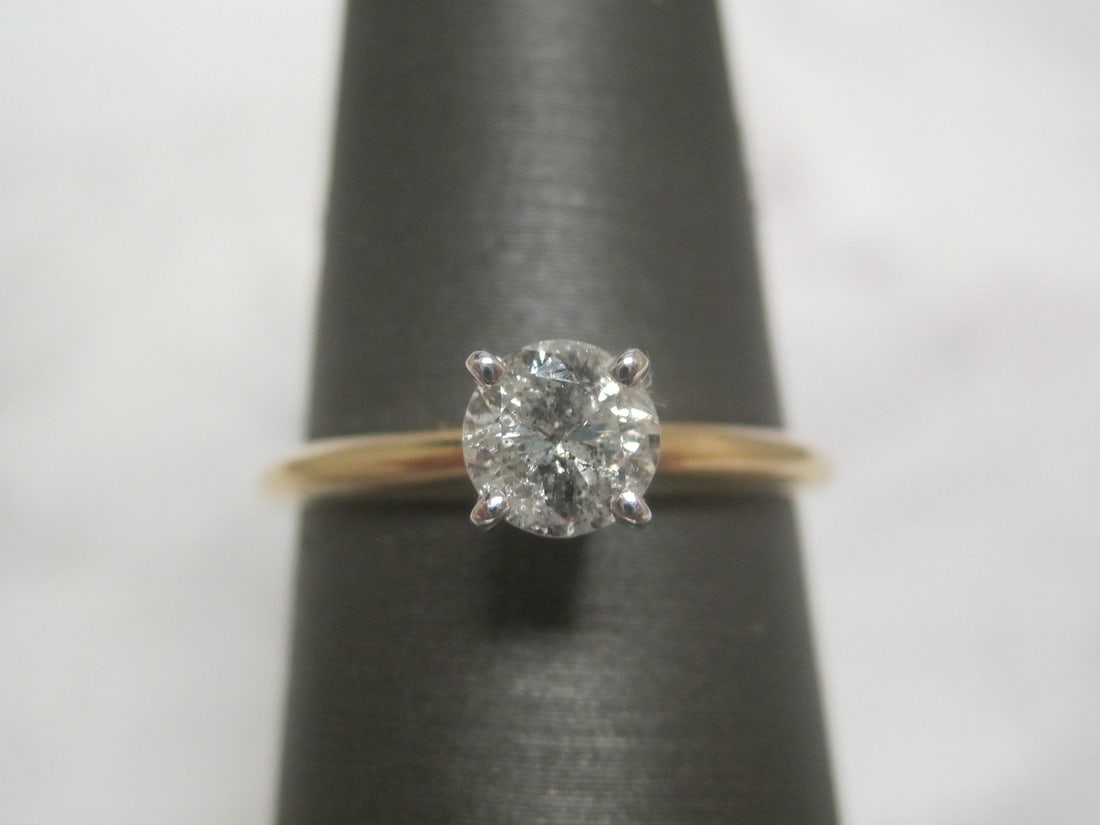 14k Gold Diamond Solitaire Ring (1 of 4)