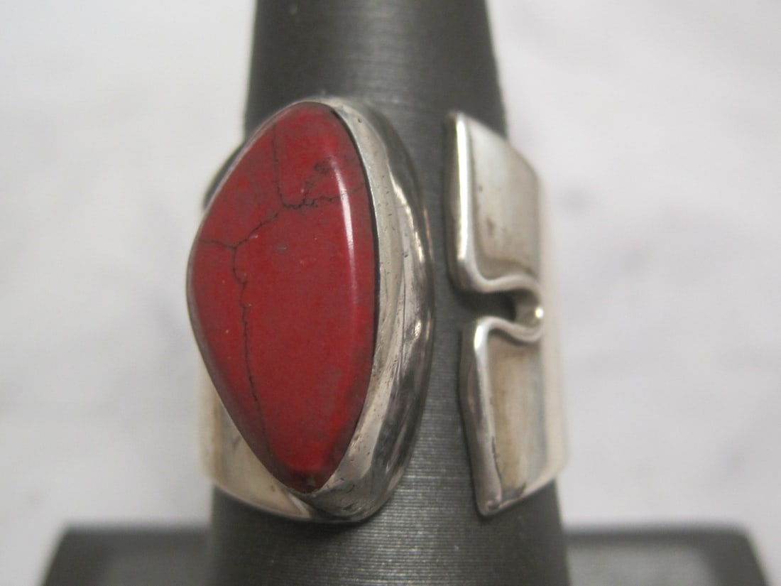 Sterling Silver Red Jasper Ring (1 of 4)