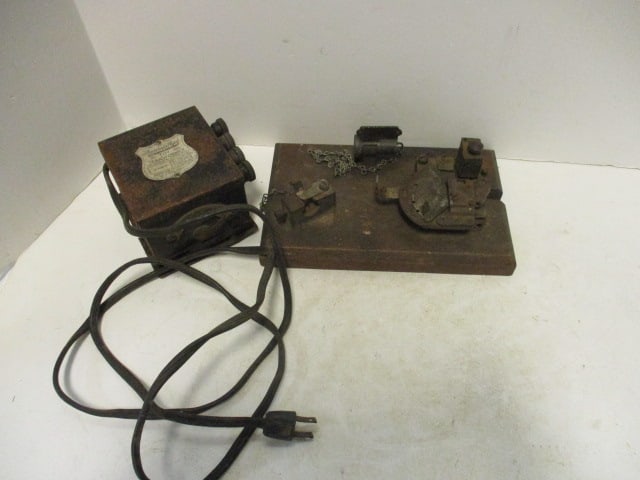 Vintage American Flyer No. 1250 Toy Transformer and Basco Briggs & Stratton Car: Cylinder Lock Rekeying Tool and Decoder