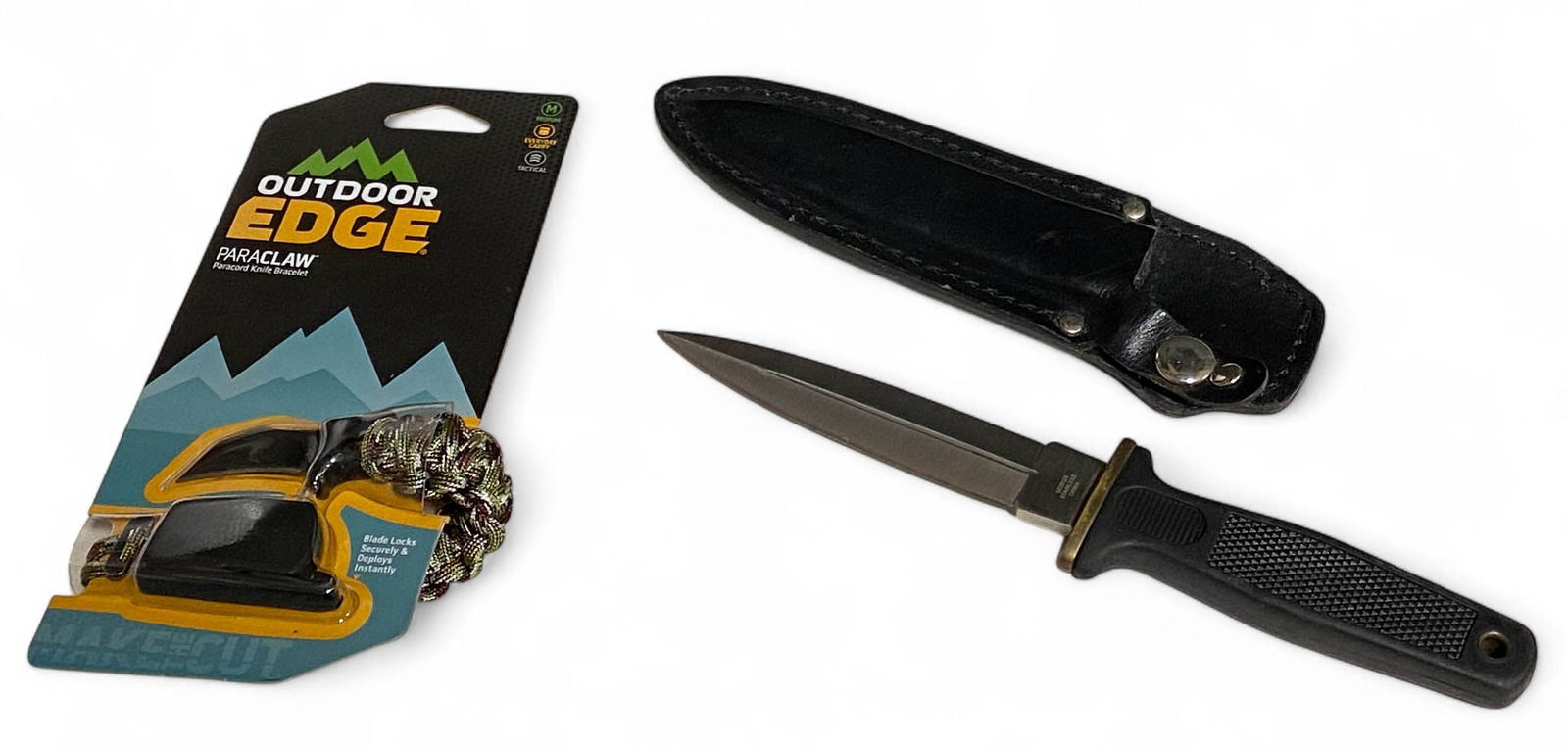 United Cutlery UC0026 Knife with Sheath and NIB Outdoor Edge Paraclaw Paracord Knife Bracelet (1 of 9)