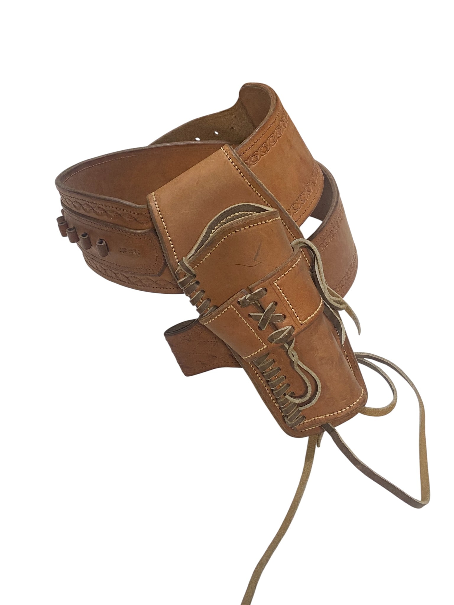Leather Holster with Cartridge Belt Hand Made by William J. Norman (1 of 5)