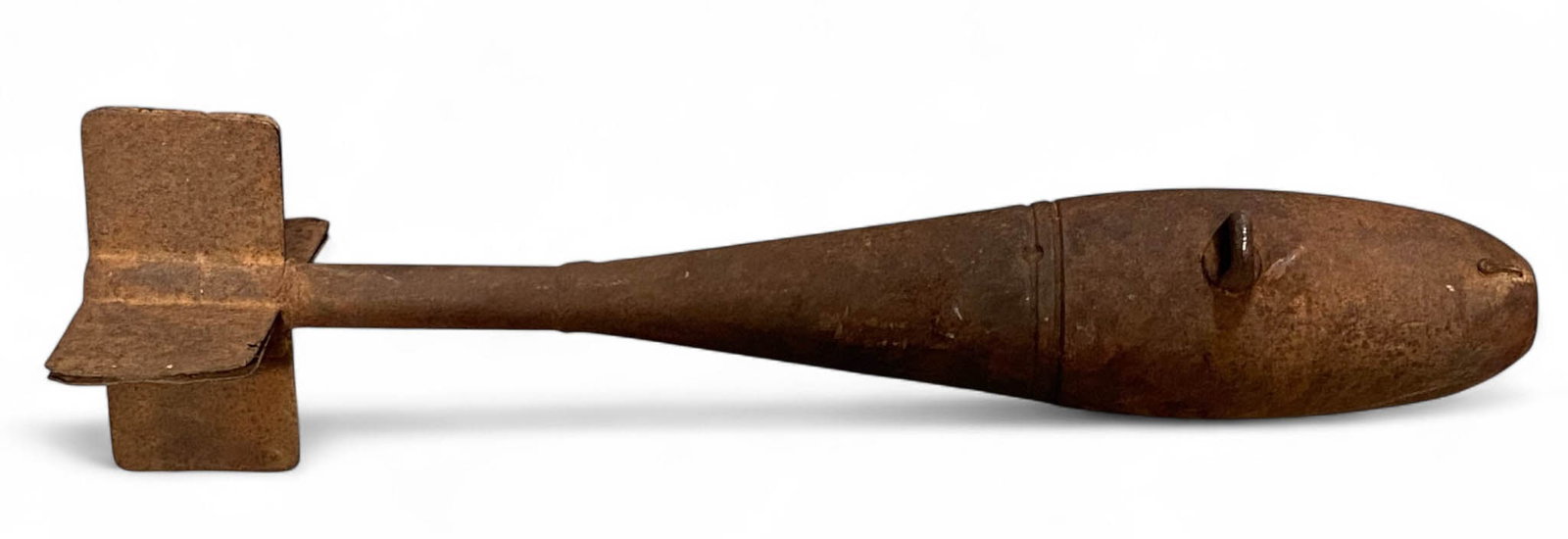 Vintage USN MK76 Inert 25 Lb. Practice Bomb: This type of practice bomb was used by the U.S. Navy during the Vietnam War era.