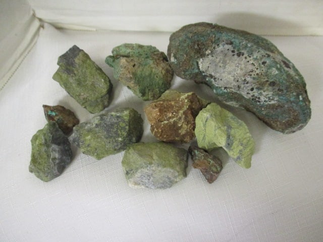 Azurite Malachite Collection - 10 pieces total: *see pictures and preview for condition