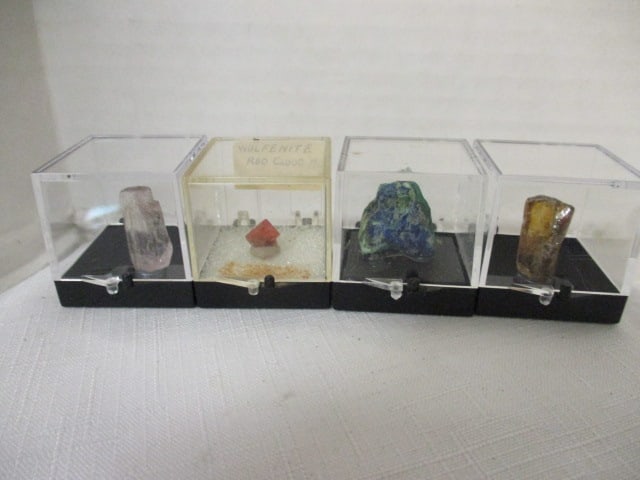 Four Specimens - Azurite Wulfenite and 2 others (1 of 5)