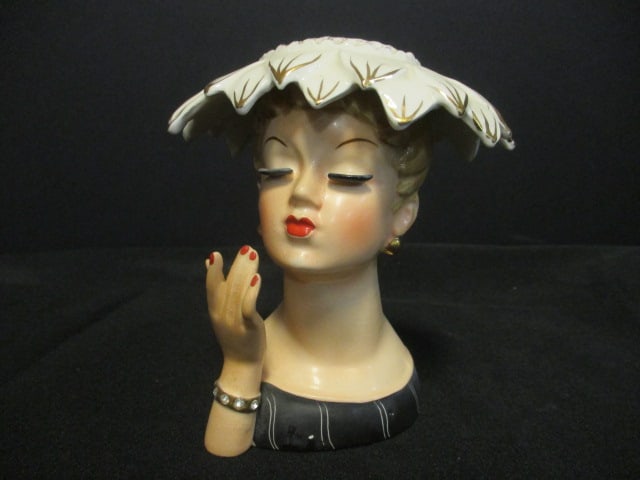 Napcoware Lady Head Vase 1956 (1 of 5)