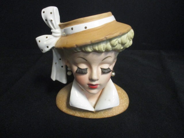 Napcoware 1959 'Lucy O'Brian?' (C3859B) Lady Head Vase (1 of 5)