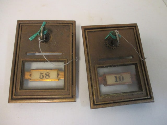 2 Doors for Post Office Boxes w/Locks (1 of 6)