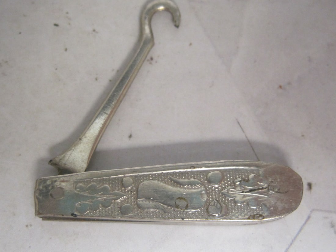 Antique Victorian Silver Button Hook (1 of 4)