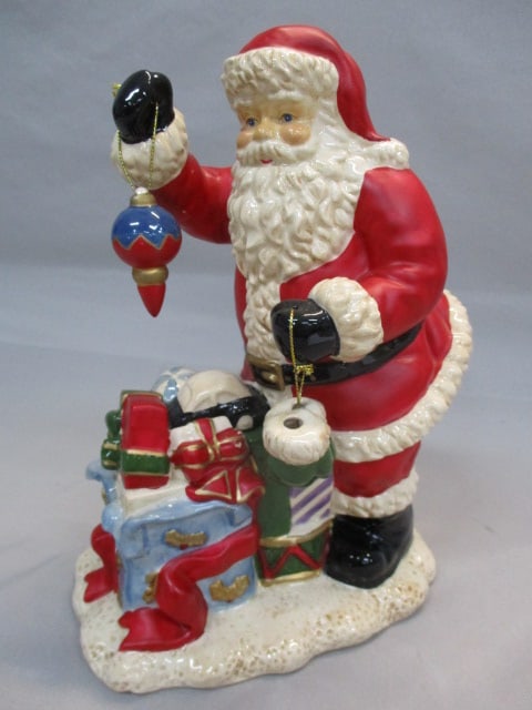 Vintage Ceramic Santa Standing Next to Presents 11.5" (1 of 6)