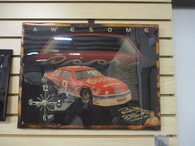 1988 "Bill Elliot #9 Coors Ford Thunderbird" Quartz Wall Clock with Box (1 of 3)