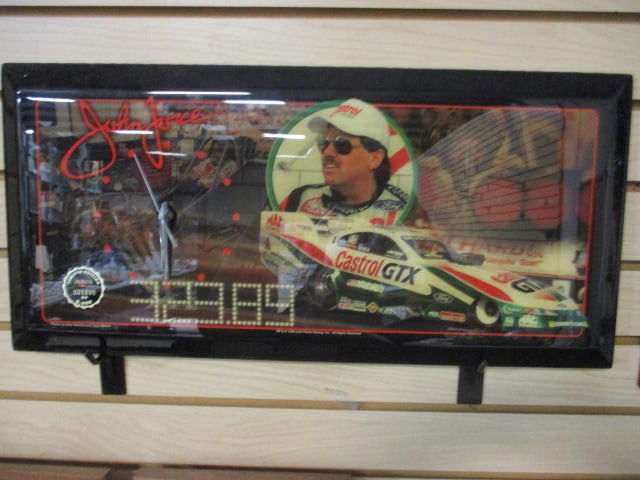 Jebco Limited Edition 1998 "John Force - Castrol GTX" Quartz Wall Clock: with Box, 1895 of 5000, 20" x 11"