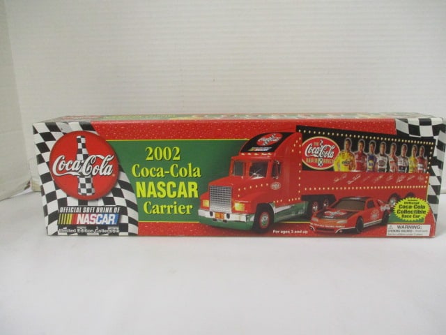 New Old Stock 2002 Limited Edition "Coca-Cola NASCAR Carrier" Semi-Truck (1 of 7)