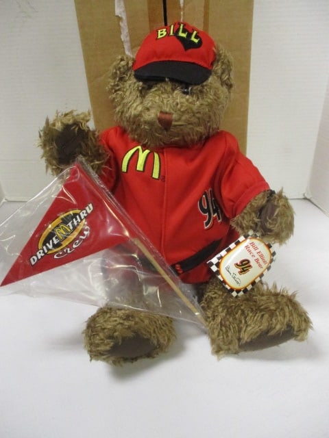 Motorsports Editions "#94 Bill Elliott - McDonald's" Plush Race Bear with: Original Packaging and Box, appears new