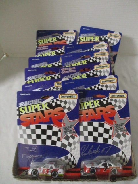 12 New Old Stock Matchbox "Racing Super Stars" 1:64 Scale Race Cars: see pictures and preview for selection