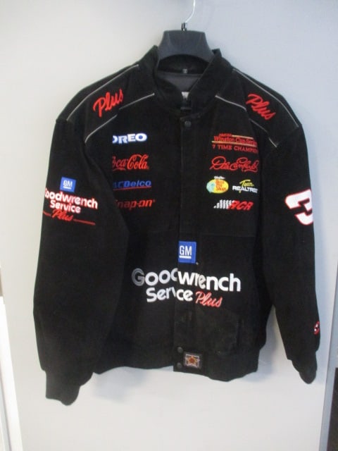Chase Authentics "Dale Earnhardt" Black Brushed Suede Leather Jacket (1 of 6)