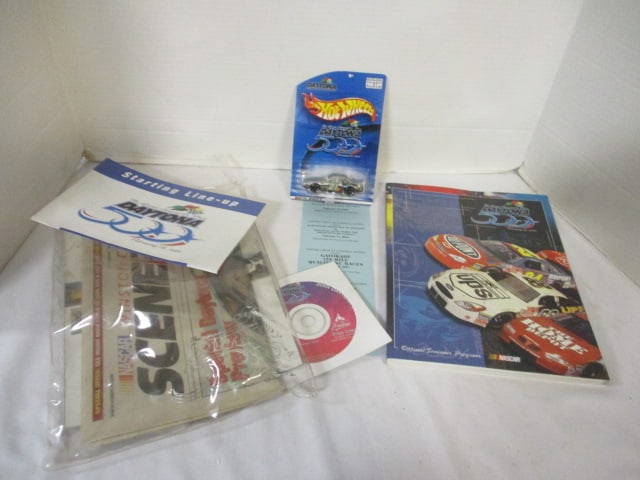 2001 Daytona 500 Packet with Program, Hot Wheels Car and Other Memorabilia (1 of 6)