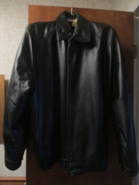 Pair of Leather Jackets, US Polo Assn. and Bill Blass: Size XL