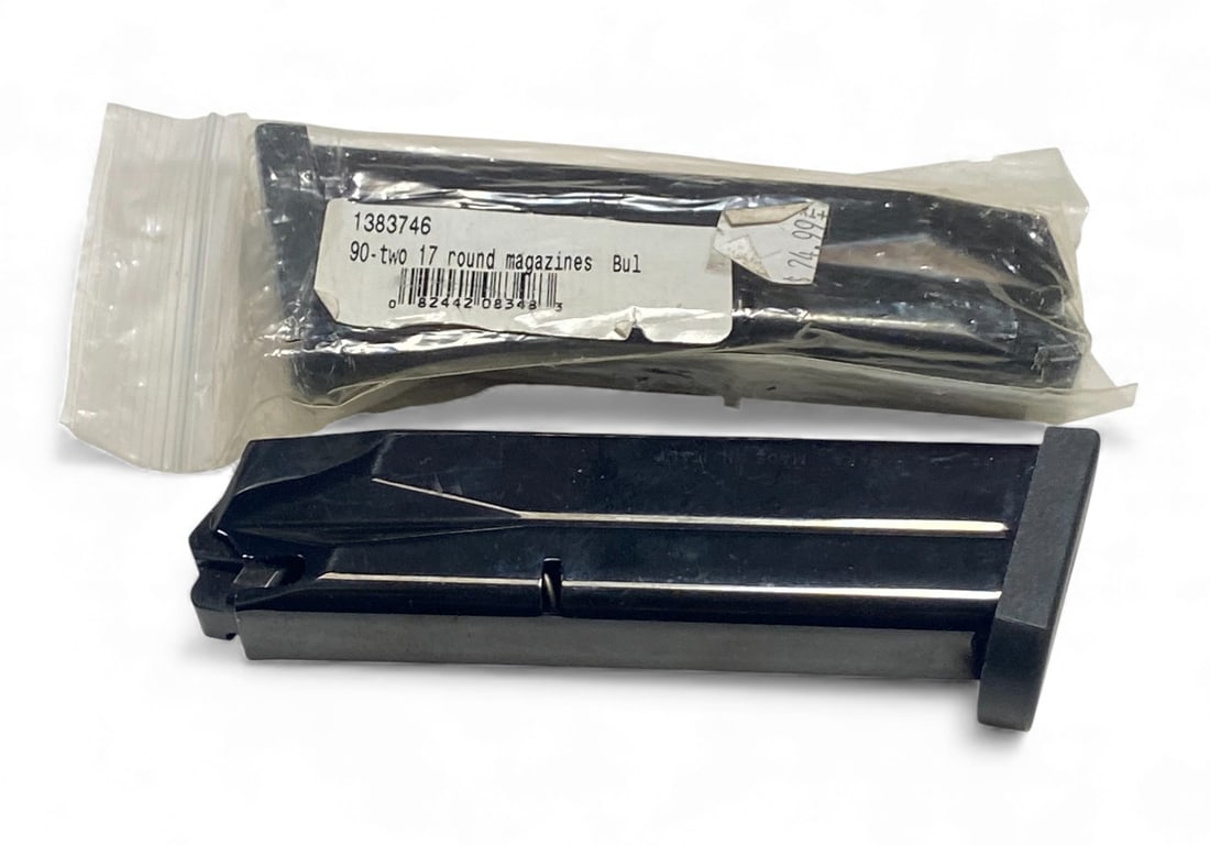 (2) Factory Beretta 92 17-Round 9mm Magazines (1 of 6)