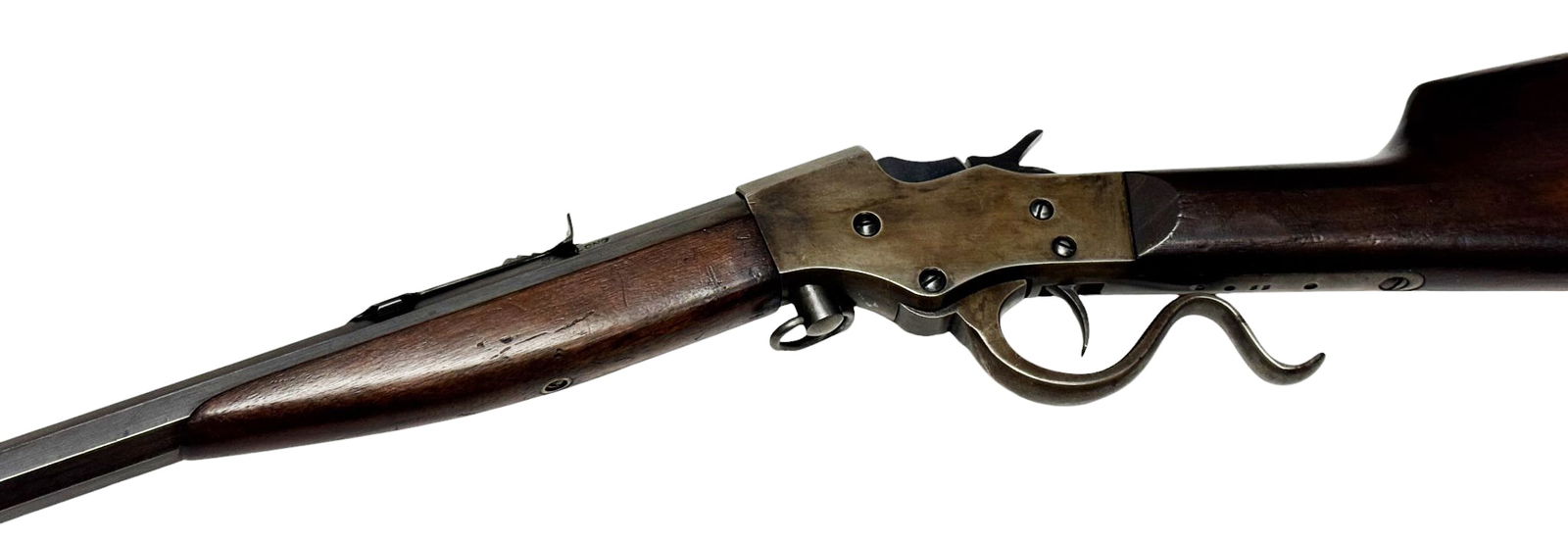 Excellent J. Stevens “Favorite” .32 LONG Falling Block Boys Rifle: S#: D55 | 24” Octagonal Barrel | Barrel is marked “J.Stevens Arms & Tool Co./Chicopee Falls.Mass.USA” on right flat and “.32 Long” on left flat. The top of the receiver i