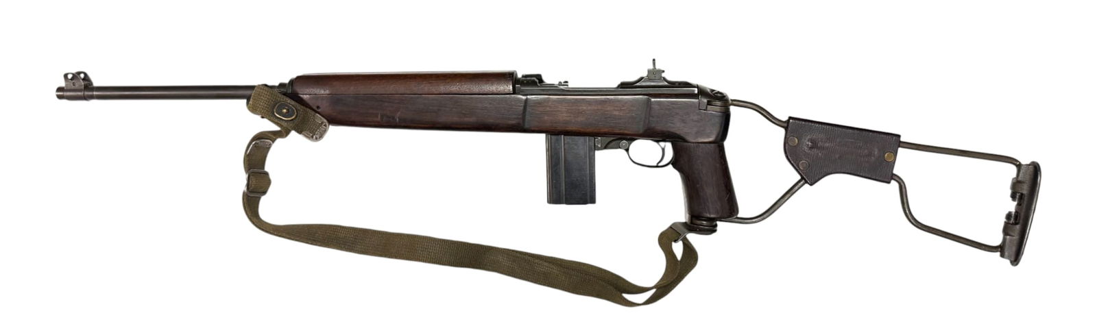 Collector’s Grade Textbook WWII 1943 Inland M1A1 Paratrooper Carbine .30 Cal. Semi-Automatic R: S# 540551 | Collector's take note! This was part of the first-run contract between serial numbers 123xxx-866xxx | 18” Barrel Marked Inland Div. and dated 7-43 | This is an honest & correct textb