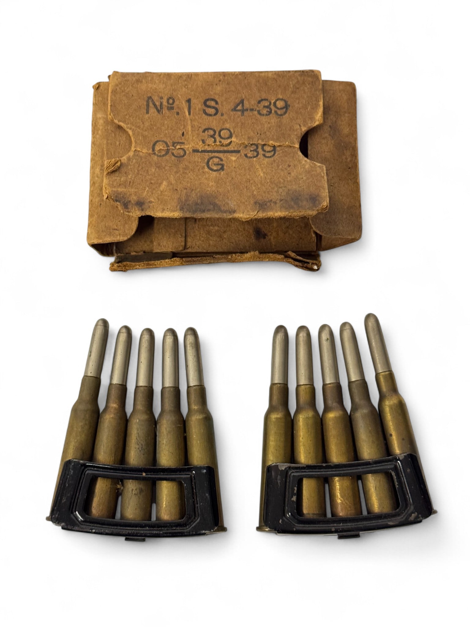 10rds. of 6.5x53R DUTCH Mannlicher Military Ammunition: See photos