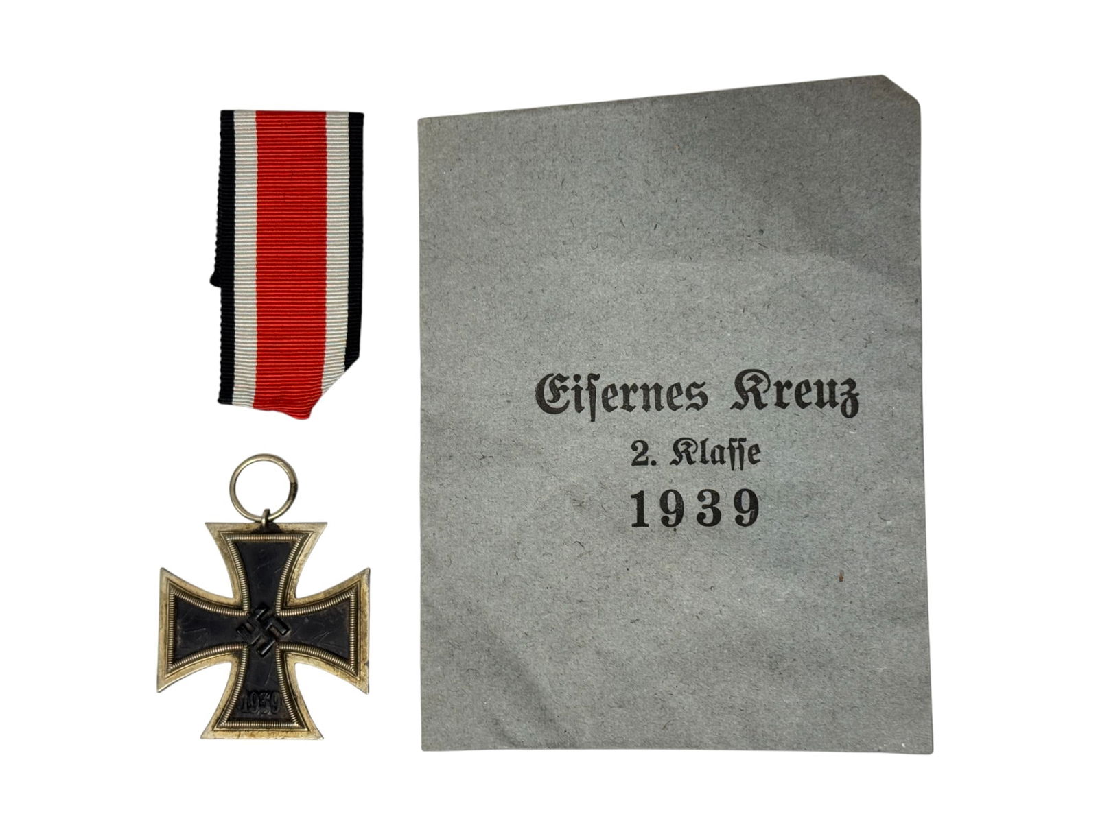 Original German WWII Iron Cross 2nd Class with Original Issue Packet (1 of 9)