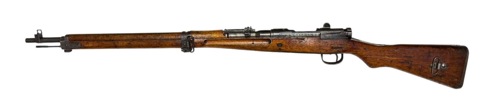 WWII Japanese Toyo Kogyo 30th Series Type 99 Arisaka 7.7x58mm Bolt Action Rifle with Mum: S#: 24808 | Mfg during WWII by Toyo Kogyo 1939-1945 in Series 30 | 26” Barrel | Complete and intact Chrysanthemum on Receiver and has the cleaning rod | This is a not often seen rare manufacture
