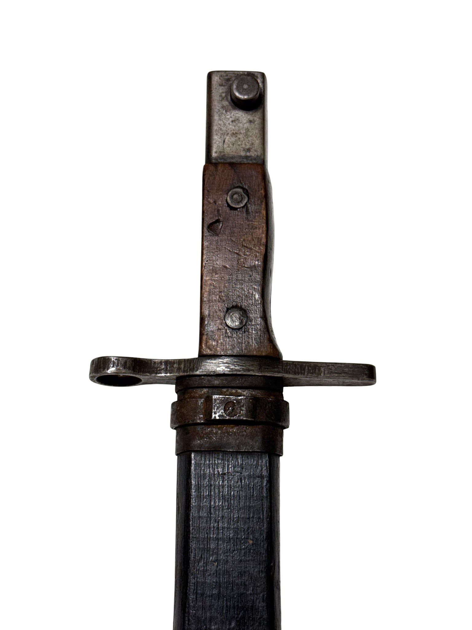 Rare Collectible Last Ditch Japanese Type 30 Flat Blade Bayonet w/ Wood Scabbard by Toyoda (1 of 15)