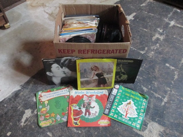 Large Juke Box Collection of Old 45 Speed Records (1 of 5)