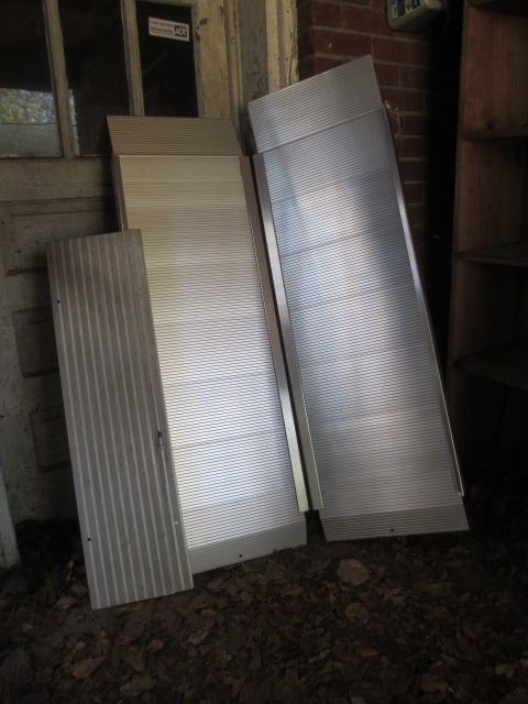 Set of EZ-Access Signature Series Folding Suitcase Ramps and Threshold Ramp: Local Pickup Only