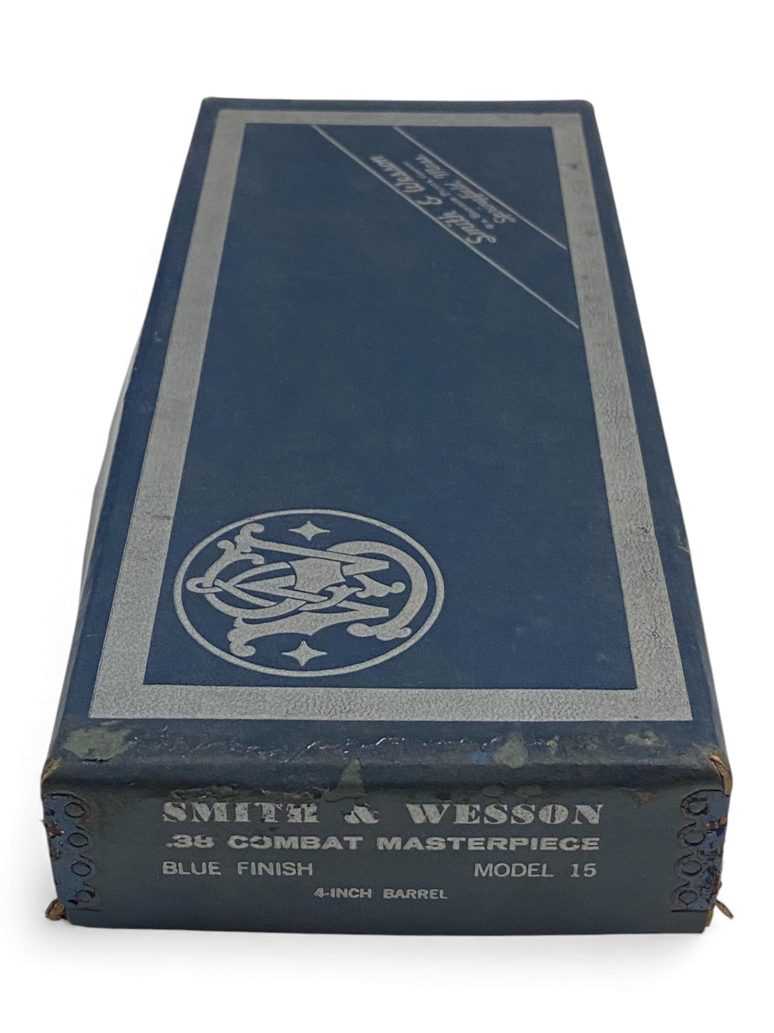 Smith & Wesson Model 15 .38 Combat Masterpiece 4" Barrel, Blue Finish 2-Piece Blue Box w/ Contents (1 of 7)