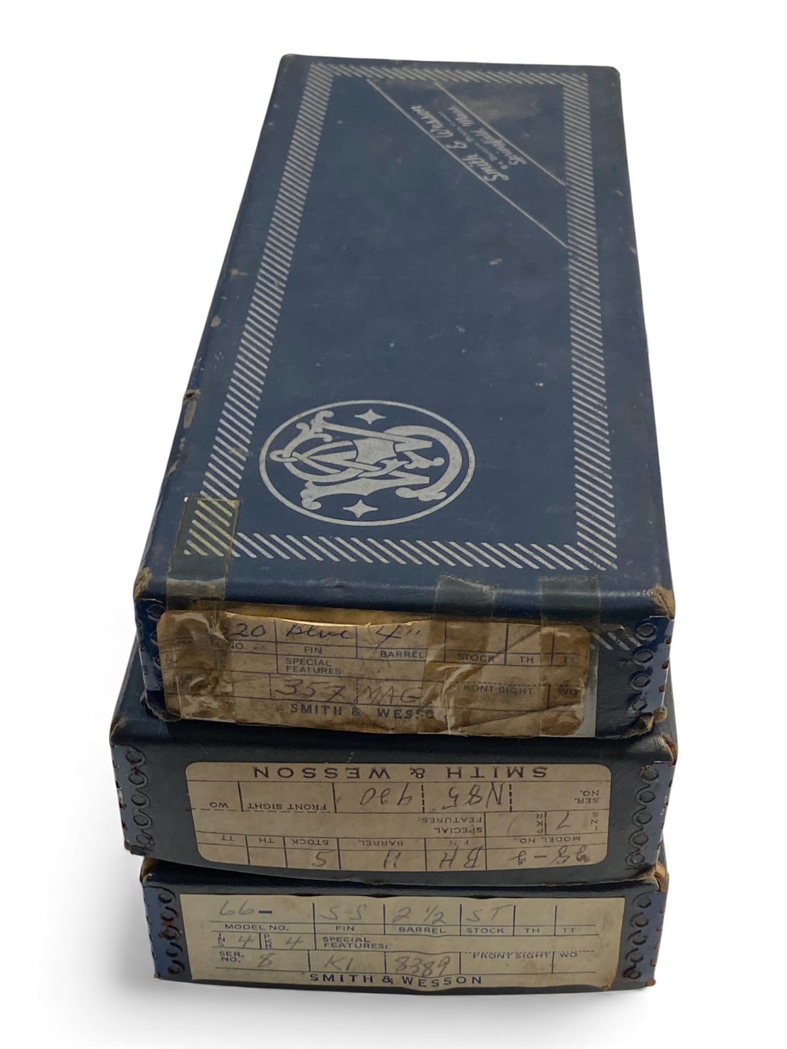 (3) Smith & Wesson 2-Piece Blue Boxes with Contents - Model 28, 66, 620 (1 of 18)