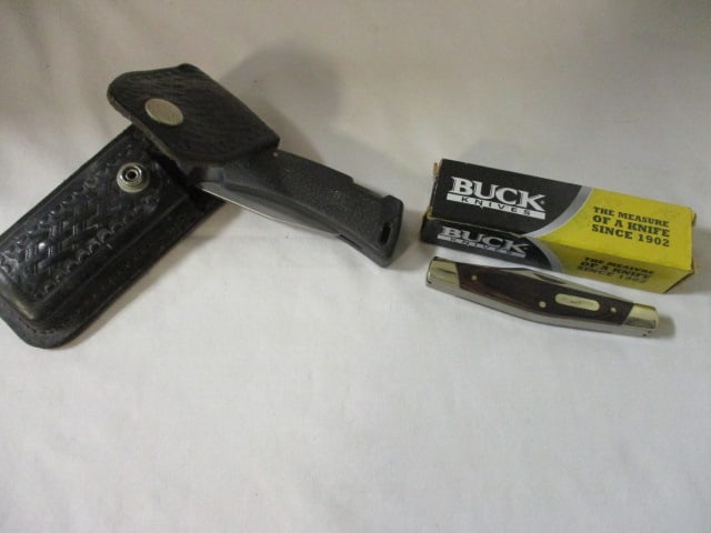 New Old Stock Buck 371 BRS Stockman Pocket Knife and Buck 450C Lock-Back (1 of 8)