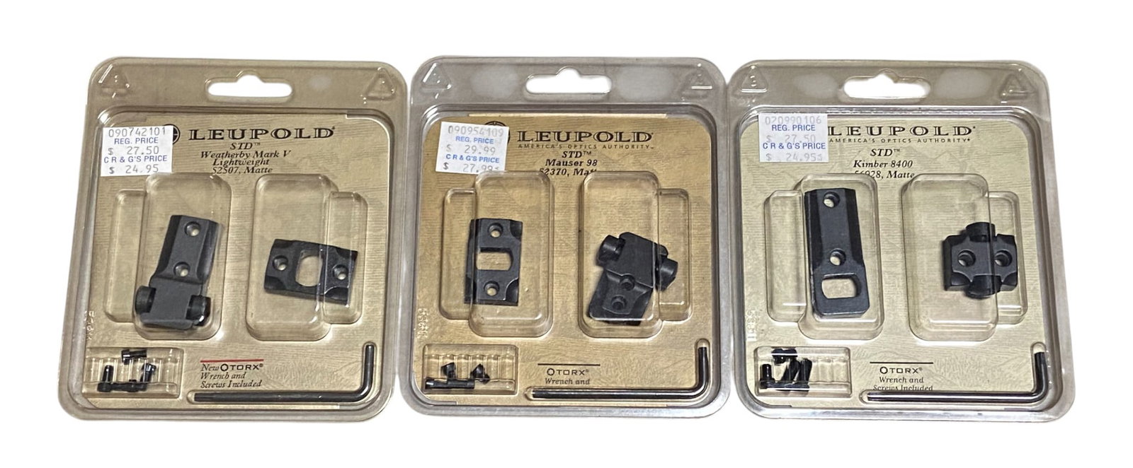 (3) NIB Leupold 2pk STD Mount Bases (1 of 2)