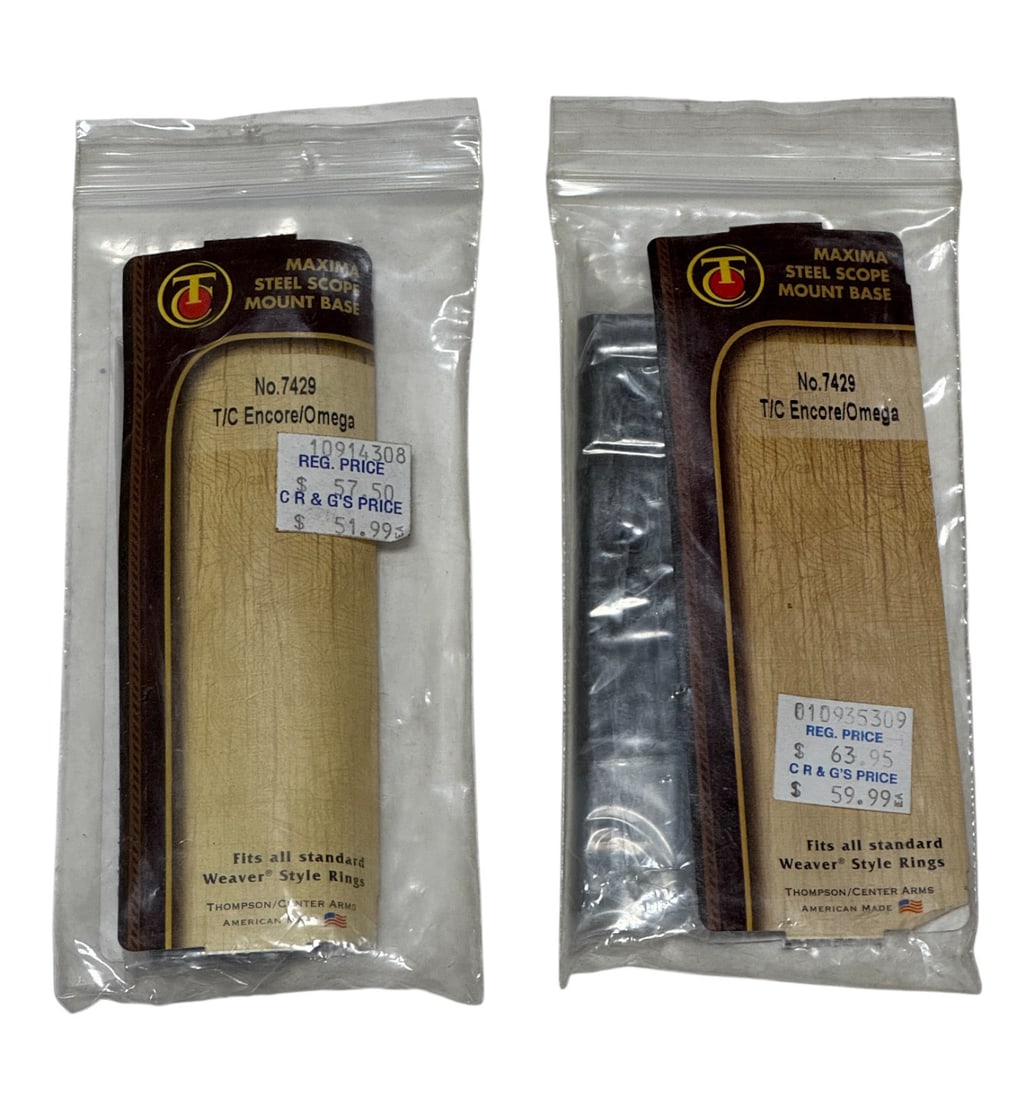 (2) NIB Thompson/Center Maxima Steel Scope Mount Base No. 7429 Encore/Omega (1 of 5)