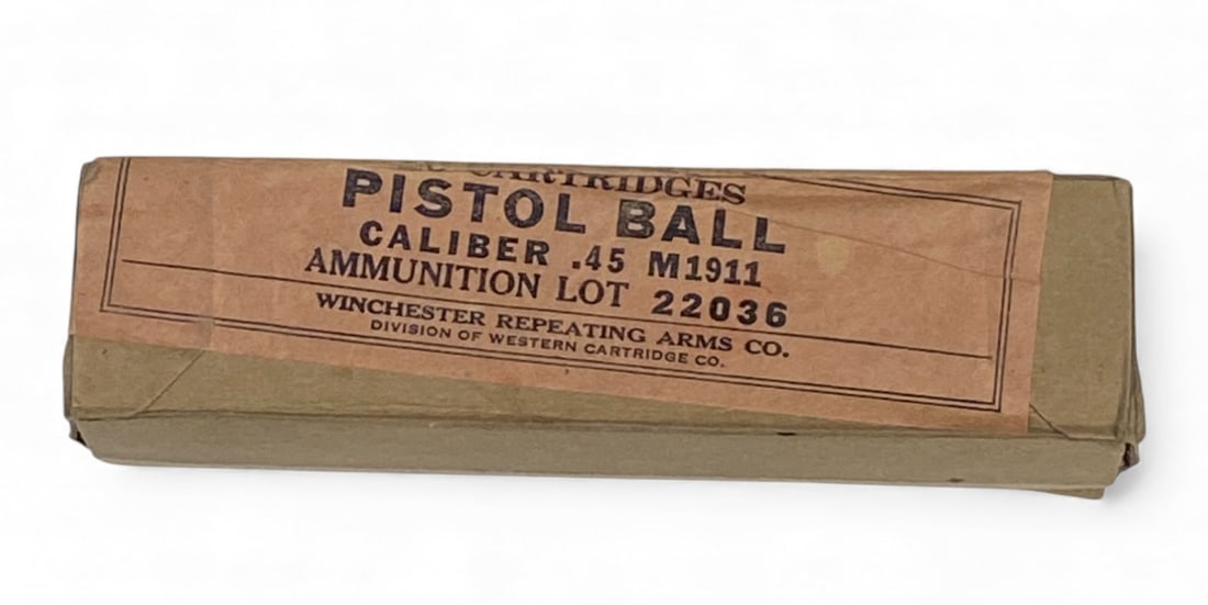 Sealed 20rds. of M1911 .45 CAL. Pistol Ball Western Winchester Factory Ammunition in Box (1 of 1)