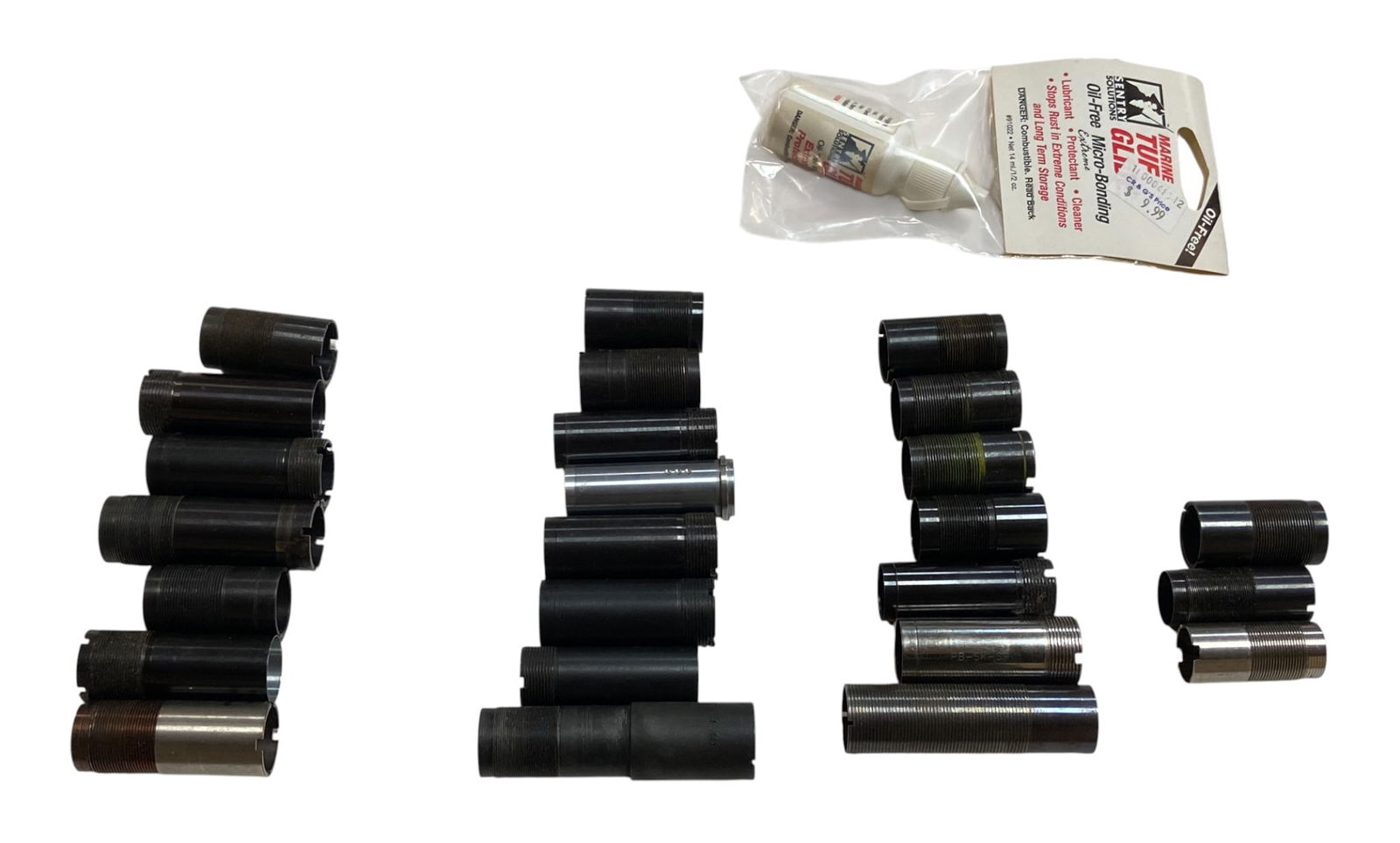 (23) Shotgun Chokes and NIB Marine Tuf-Glide: See photos for what’s all here