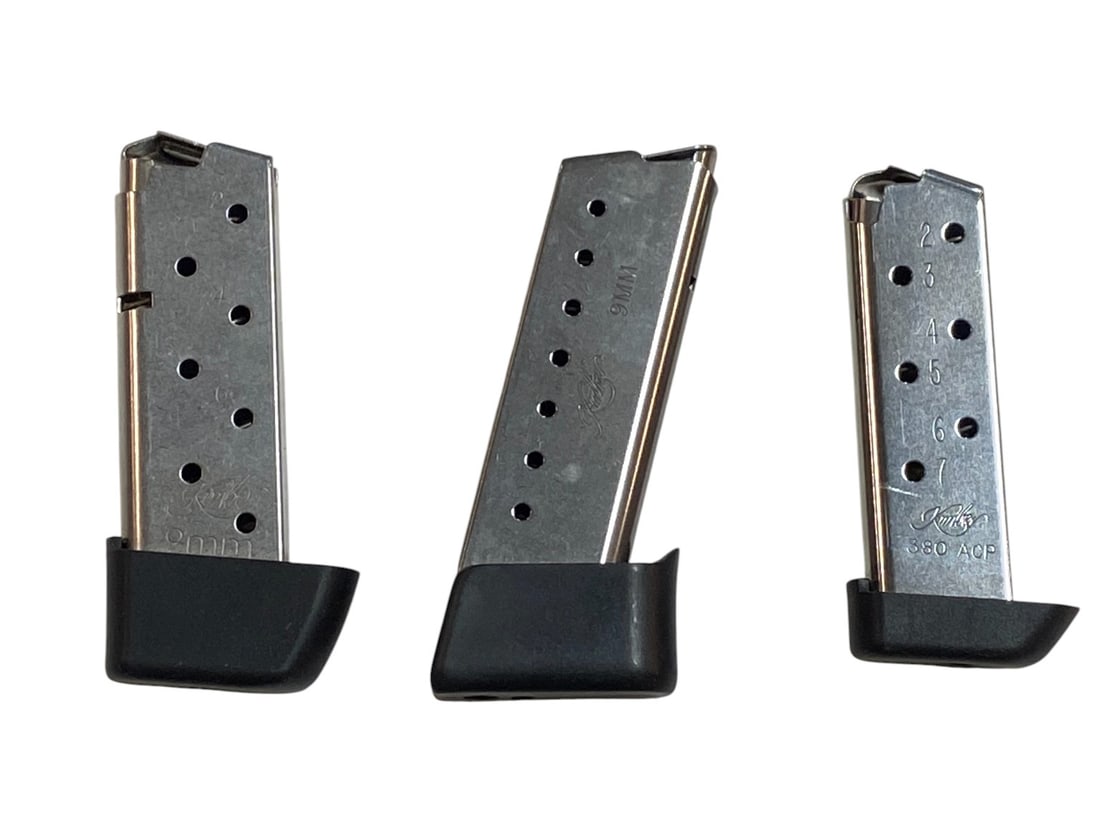 (2) Factory Kimber Solo (7rd) 9mm and (1) .380 ACP (7rd) Magazines (1 of 2)