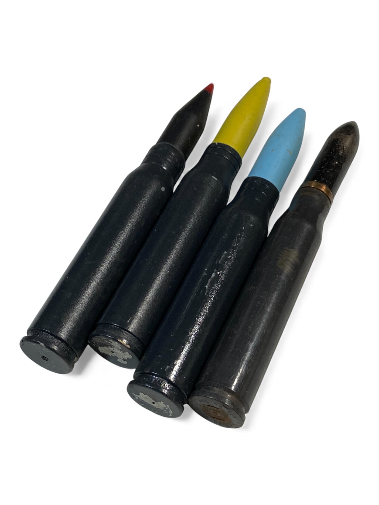 [US] (4) 20mm M-75 Dummy & Training (Wood) Aid Cartridges: See Photos!