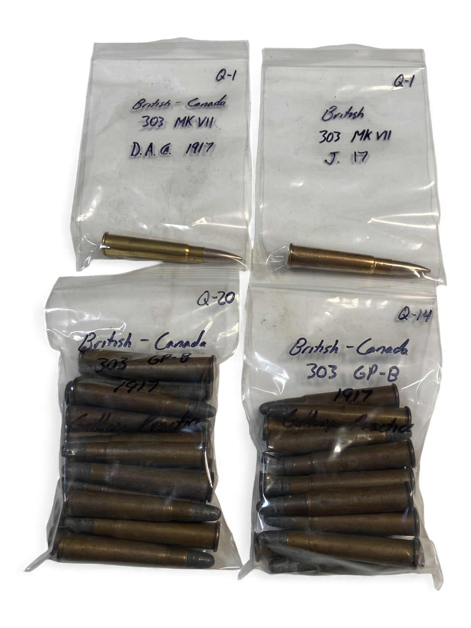 [BRITISH/CANADA] .303 BRITISH Cartridges: 1917: See Photos!