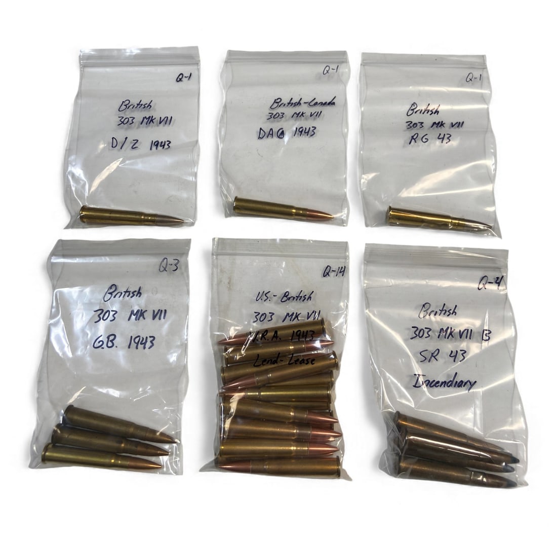 [BRITISH/CANADA/US] .303 BRITISH Cartridges: 1943: See Photos!
