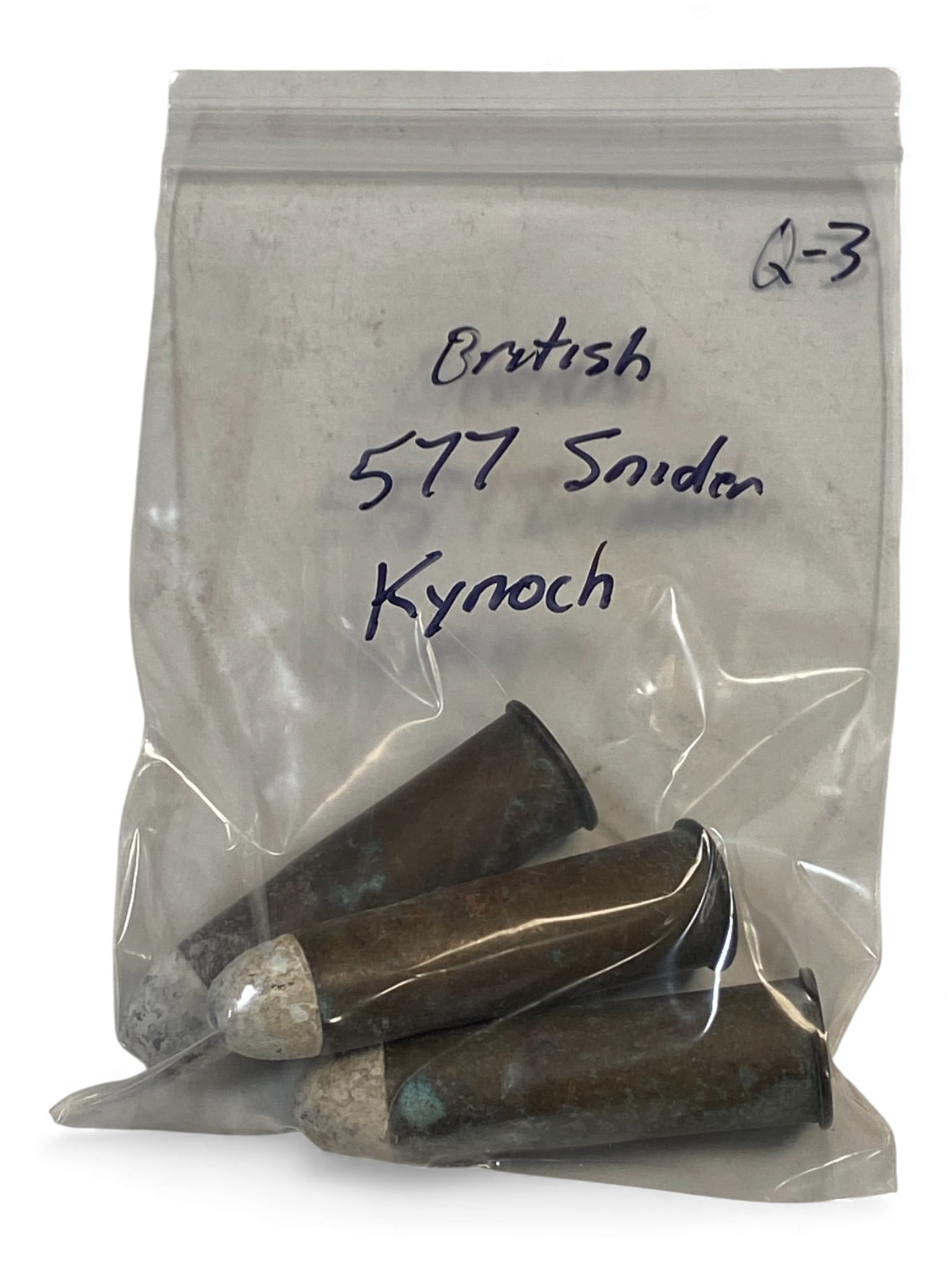 [BRITISH] (3) .577 SNIDER Cartridges: Kynoch (1 of 1)