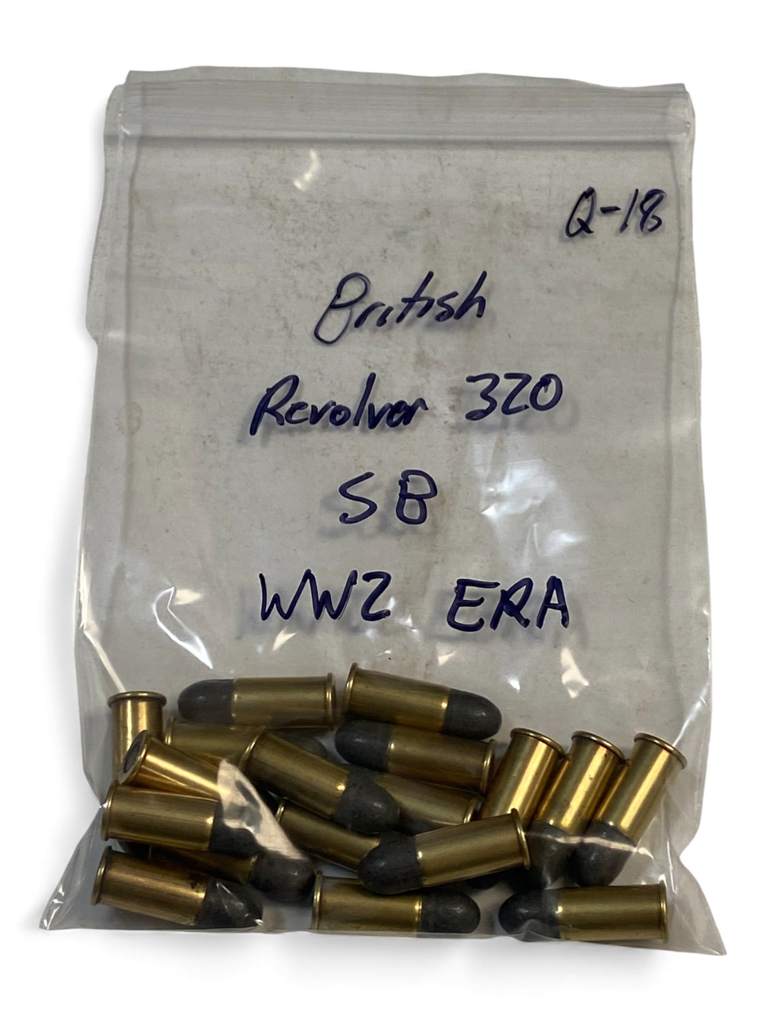[BRITISH] (18) .320 REVOLVER Cartridges: WWII Era: See Photos!